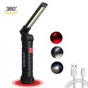 Torcia lampada lavoro calamita portatile LED ricaricabile faro da officina pesca