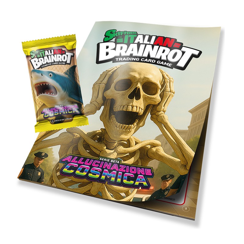 Album Skifidol Italian Brainrot + 7 Carte Universo Allucinazione Cosmica