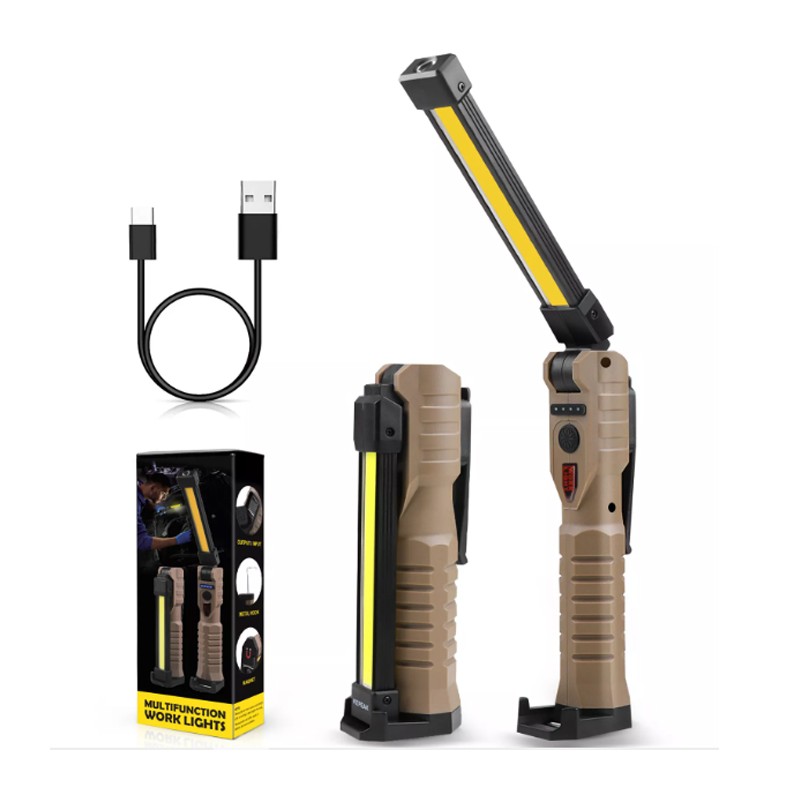 Lampada Torcia lavoro calamita portatile ricaricabile LED USB power bank
