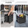 Kmt Style Carrello per la spesa portaspesa trolley ruote carrellino...