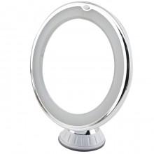 7 Inch Specchio LED Cosmetico ingranditore 10x Make UP Trucco Donna con Ventose