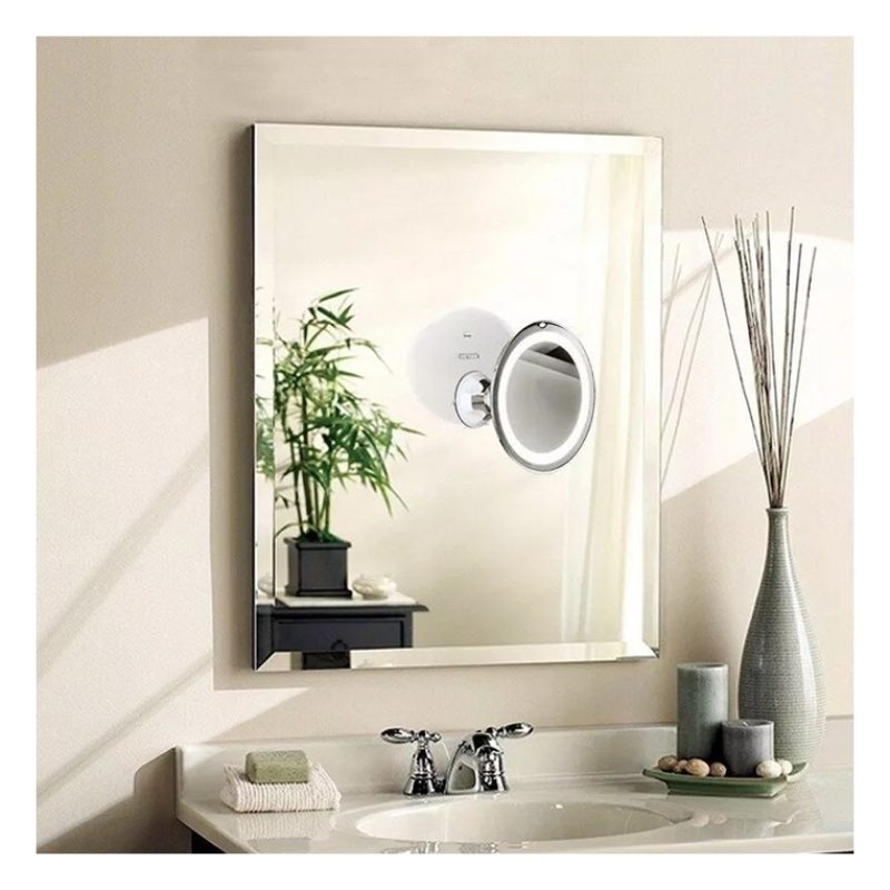 7 Inch Specchio LED Cosmetico ingranditore 10x Make UP Trucco Donna...