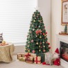 Albero di Natale Artificiale in fibra ottica stella RGB e luci LED ...