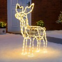 Renna Luminosa Di Babbo Natale Led per Esterno Cervo Natale Bianco Caldo