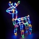 Renna Luminosa Di Natale Led Natalizia decorazione luci Esterno multicolore