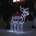 Renna Luminosa Di Natale Led Natalizia decorazione luci Esterno multicolore
