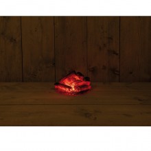 Lampada da tavolo effetto camino finto fuoco falò acceso luce led realistico