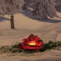 Lampada da tavolo effetto camino finto fuoco falò acceso luce led realistico
