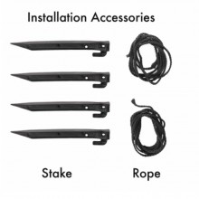 Gonfiabile Natalizio luminoso con famiglia di pan di zenzero 245 cm da Esterno