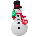 Gonfiabile Natalizio luminoso Pupazzo di neve 183 cm da Esterno decorazione