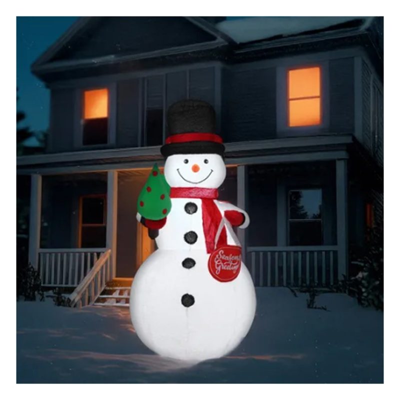 Vestiamo casa Gonfiabile Natalizio luminoso Pupazzo di neve 183 cm ...
