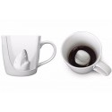 Tazza termica termosensibile magica calore teschio scheletro pistole incrociate