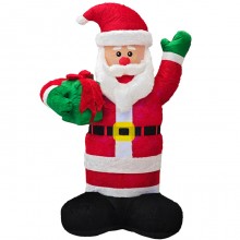 Gonfiabile Natalizio Babbo Natale illuminazione led 244cm  Esterno decorazione