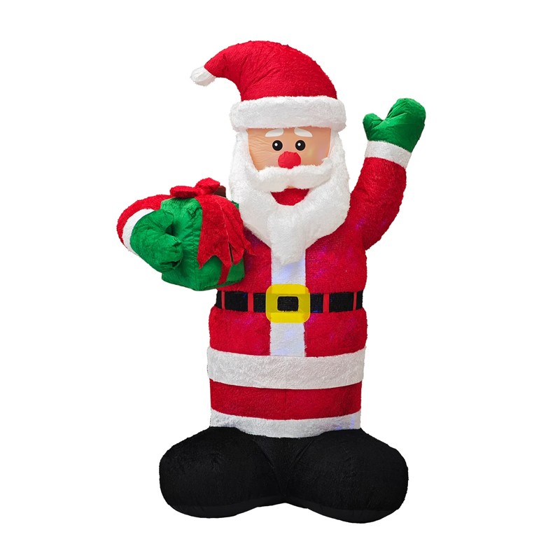 Gonfiabile Natalizio Babbo Natale illuminazione led 244cm  Esterno decorazione