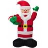 Vestiamo casa Gonfiabile Natalizio Babbo Natale illuminazione led 2...