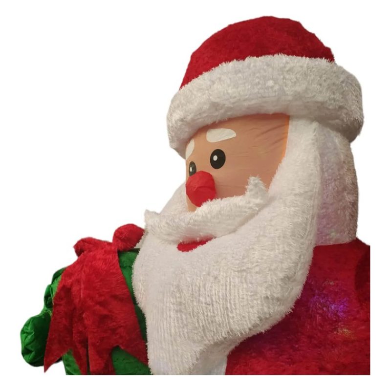 Vestiamo casa Gonfiabile Natalizio Babbo Natale illuminazione led 2...