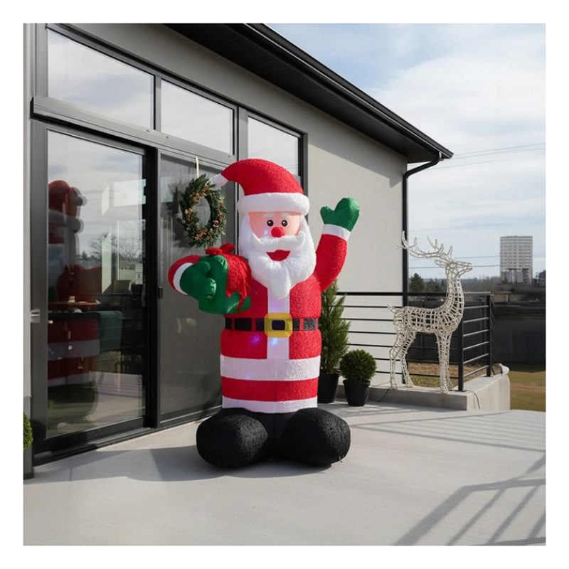 Vestiamo casa Gonfiabile Natalizio Babbo Natale illuminazione led 2...