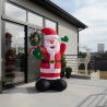 Vestiamo casa Gonfiabile Natalizio Babbo Natale illuminazione led 2...