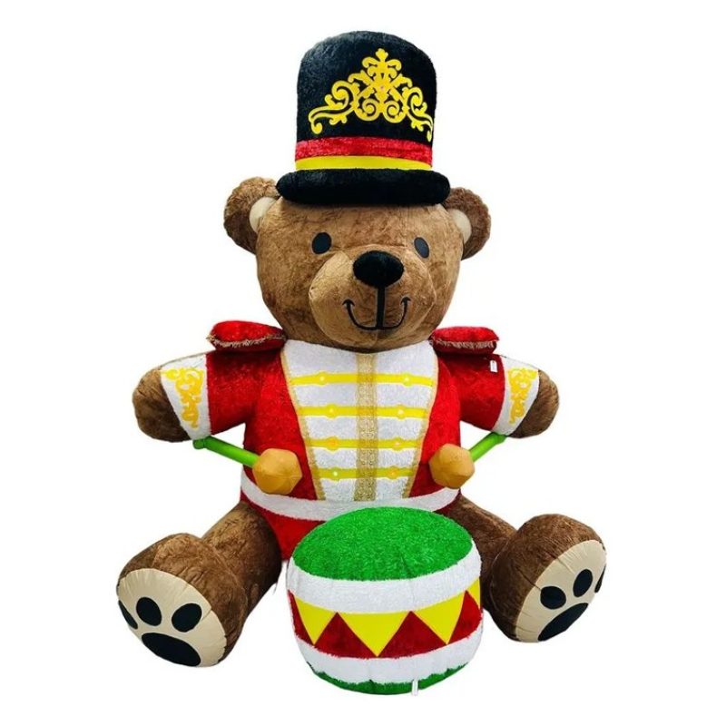 Vestiamo casa Gonfiabile Natalizio Orso soldatino orsetto luci led ...