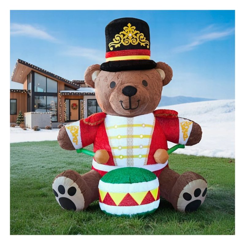 Vestiamo casa Gonfiabile Natalizio Orso soldatino orsetto luci led ...