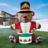 Vestiamo casa Gonfiabile Natalizio Orso soldatino orsetto luci led ...