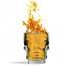 Skull Shot Bicchieri in vetro a forma di Teschio per cocktail shottini - 6 pezzi