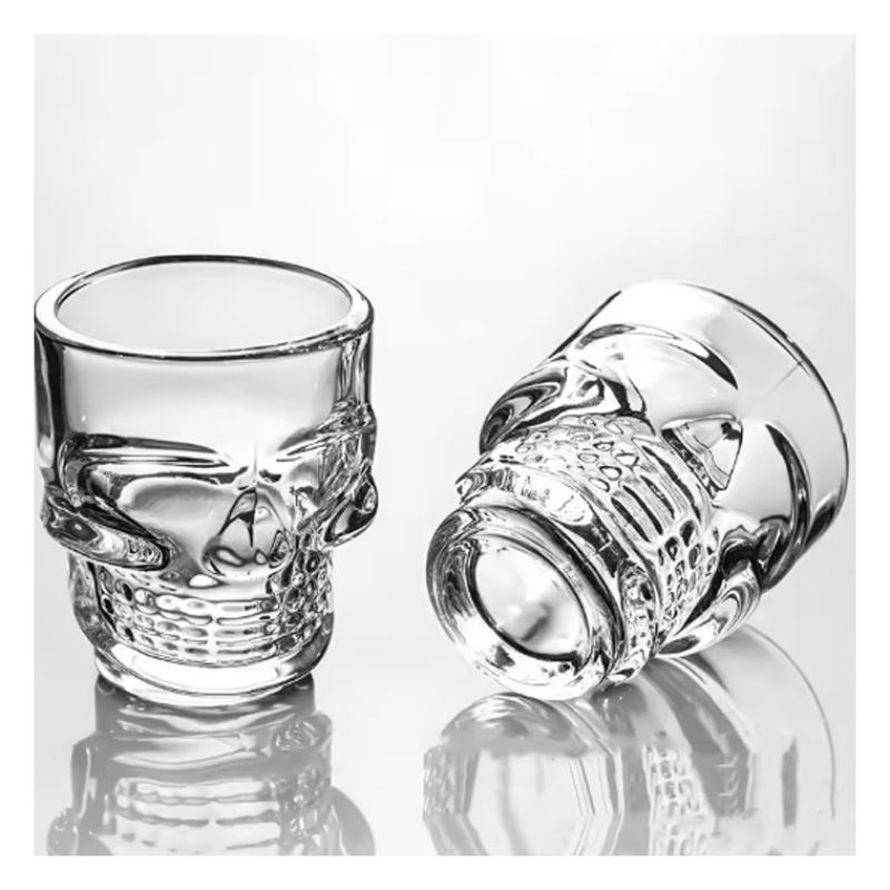 Generico Skull Shot Bicchieri in vetro a forma di Teschio per cockt...