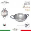 Tegame In Alluminio Saltapasta 28/32 cm Con 2 Manici Made in Italy padella