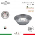 Tortiera conica stampo tondo forma in alluminio da. 22 cm 28 cm Made in Italy