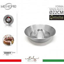 Stampo per ciambella ciambellone forma senza buco in alluminio Made in Italy
