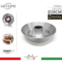 Stampo per ciambella ciambellone forma con buco in alluminio Made in Italy
