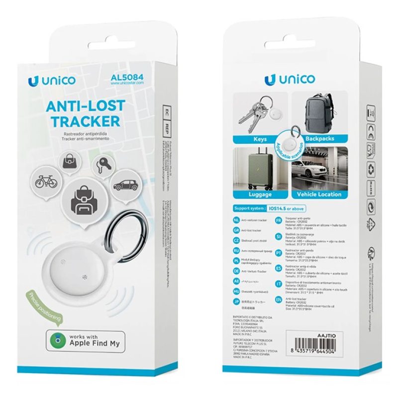 Unico Portachiavi Mini Localizzatore per IOS Bluetooth Anti Smarrim...