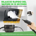 Pulitore a vapore portatile 2500W serbatoio 1,6L casa auto cucina steam cleaner
