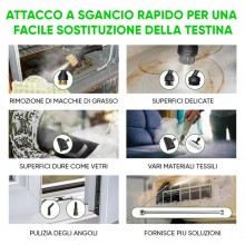 Pulitore a vapore portatile 2500W serbatoio 1,6L casa auto cucina steam cleaner