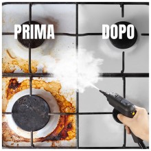 Pulitore a vapore portatile 2500W serbatoio 1,6L casa auto cucina steam cleaner