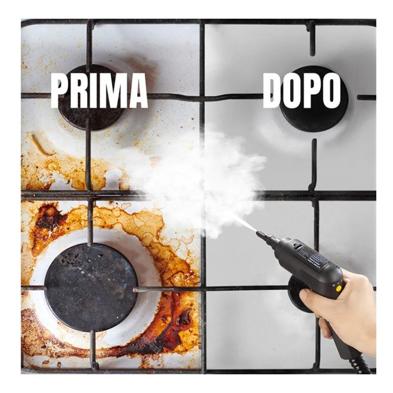 Generico Pulitore a vapore portatile 2500W serbatoio 1,6L casa auto...