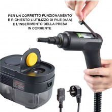 Pulitore a vapore portatile 2500W serbatoio 1,6L casa auto cucina steam cleaner