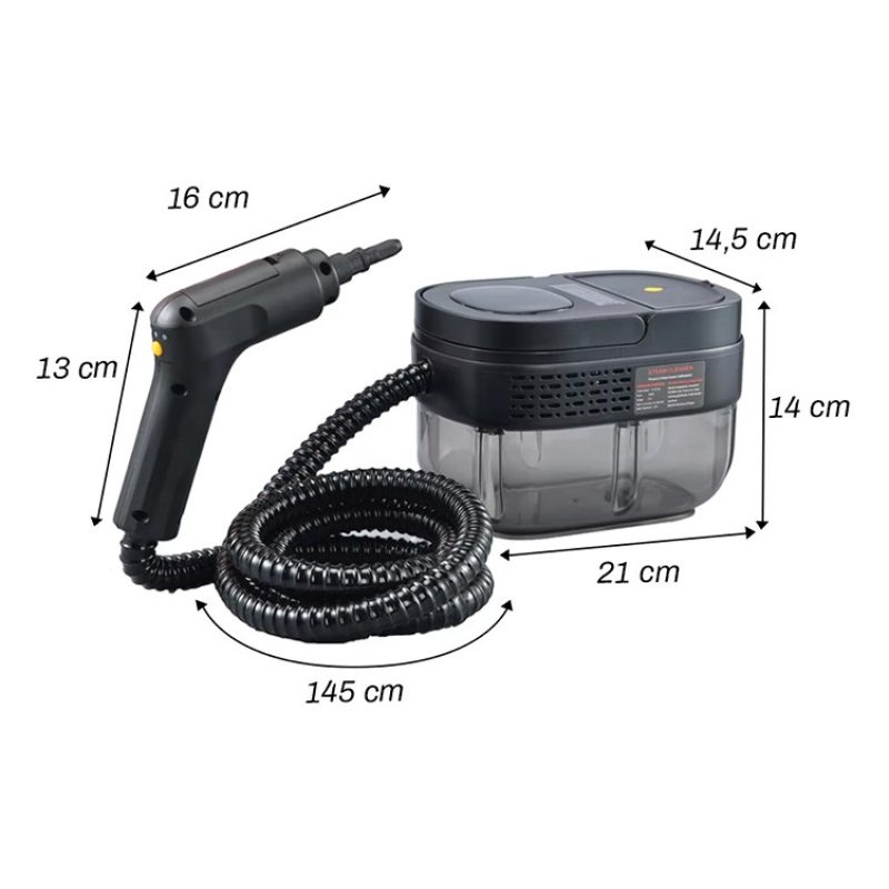 Generico Pulitore a vapore portatile 2500W serbatoio 1,6L casa auto...