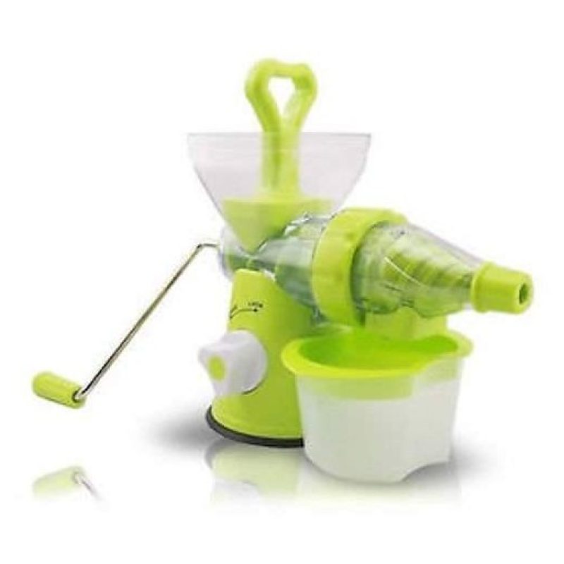 Spremiagrumi Centrifuga Manuale a manovella spremi agrumi per frutta e verdura - Bianco e Verde