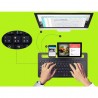 Andowl Tastiera bluetooth touchpad supporto smartphone tablet senza...