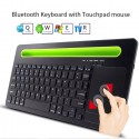 Tastiera bluetooth touchpad supporto smartphone tablet senza fili ricaricabile