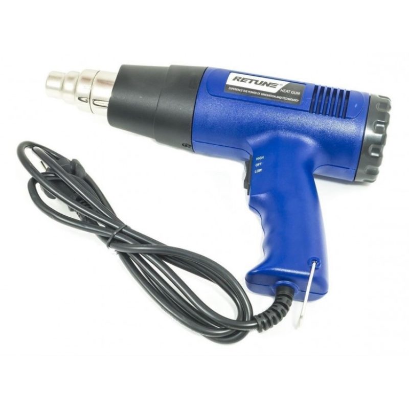 Pistola termica professionale sverniciatore RETUNE phon aria calda carrozziere