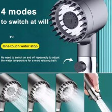 Soffione Doccia con massaggiatore cute ad Alta Pressione getto Regolabile