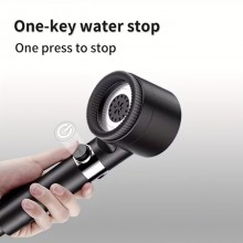 Soffione Doccia con spazzola corpo Alta Pressione getto Regolabile in 3 Modalità