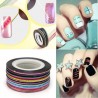 15 Strisce adesive unghie nailart rotolini disegno onicotecnica estetista smalto