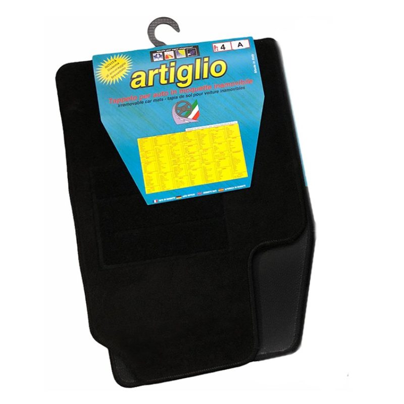 Tidierre srl Set 4 Tappetini auto moquette battitacco tappeti antis...