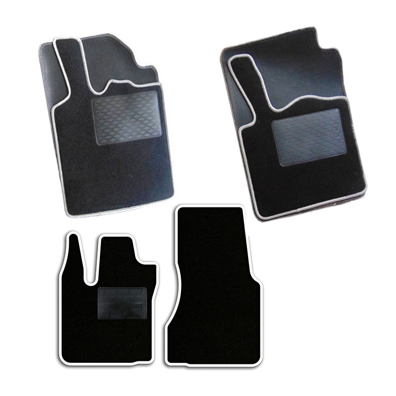 Tappetini auto moquette battitacco tappeti antiscivolo smart fortwo serie 1-2-3