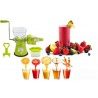 Spremiagrumi Centrifuga Manuale a manovella spremi agrumi per frutta e verdura - Bianco e Verde