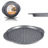 WeHome Teglia da forno acciaio antiaderente per pizza tonda 33cm fo...