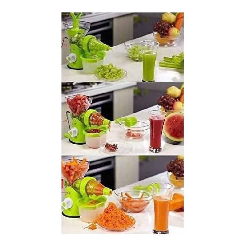 Spremiagrumi Centrifuga Manuale a manovella spremi agrumi per frutta e verdura - Bianco e Verde